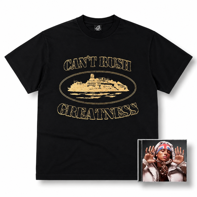 Corteiz x Central Cee “Can’t Rush Greatness Exclusive” Tee & CD
