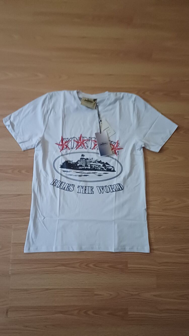 Corteiz T-Shirt Beyaz/Kırmızı