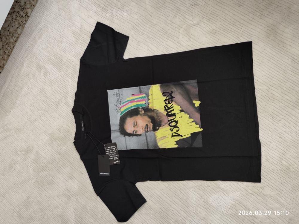 DSQUARED2 Bob Marley Siyah T-Shirt