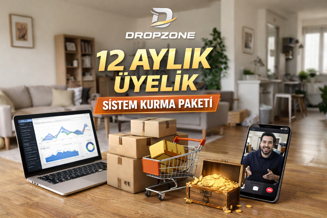 Dropzone 12 Aylık Elite E-Ticaret & Gelir Sistemi (Sınırlı Kontenjan)