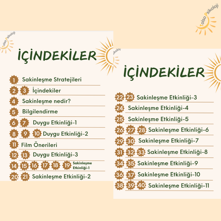 Sakinleşme Stratejileri