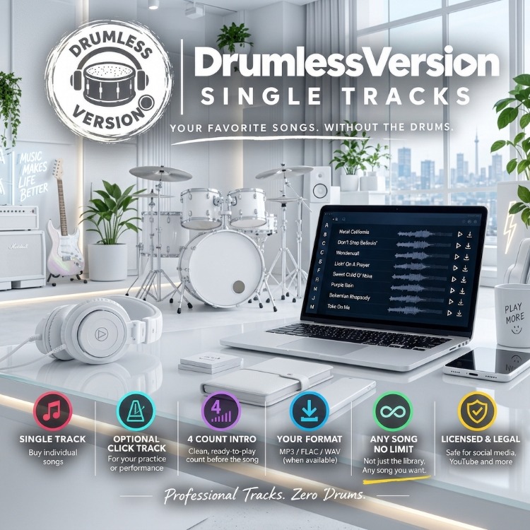 DrumlessVersion Single Tracks