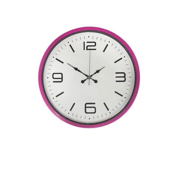 36cm Pembe Duvar Saati