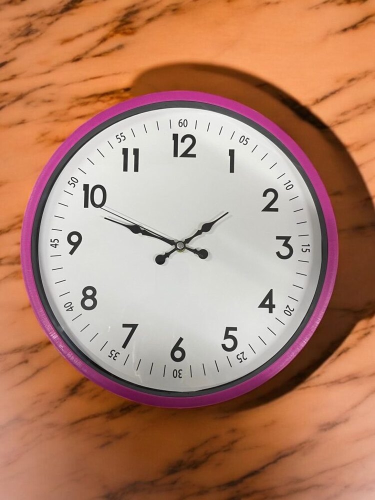 36cm Pembe Duvar Saati