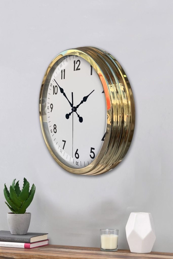 40 cm Metal Gold Standart Duvar Saati