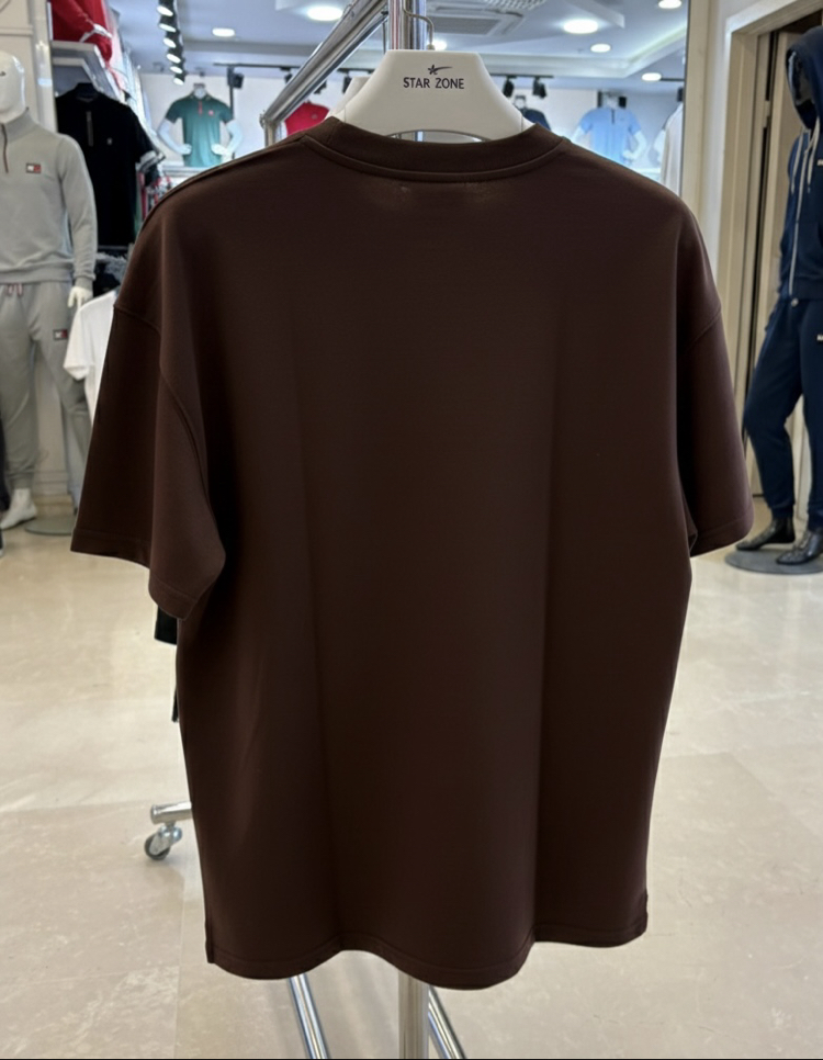BASIC UNISEX TİŞÖRT ( kahverengi)