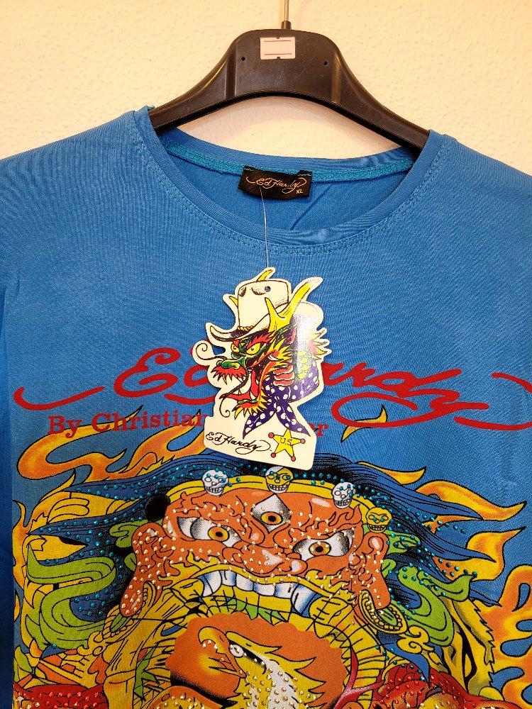 Blue Ed Hardy Tshirt