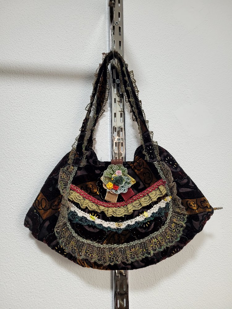 Victorian kadife çanta