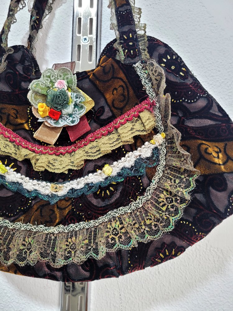 Victorian kadife çanta