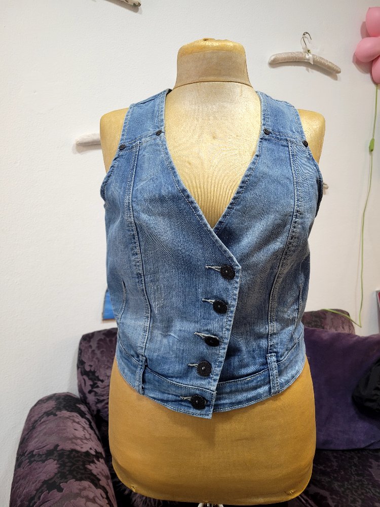 Denim Vest • kot yelek