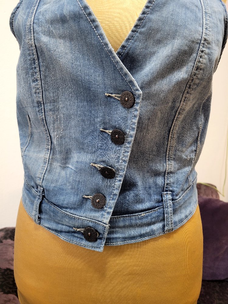 Denim Vest • kot yelek