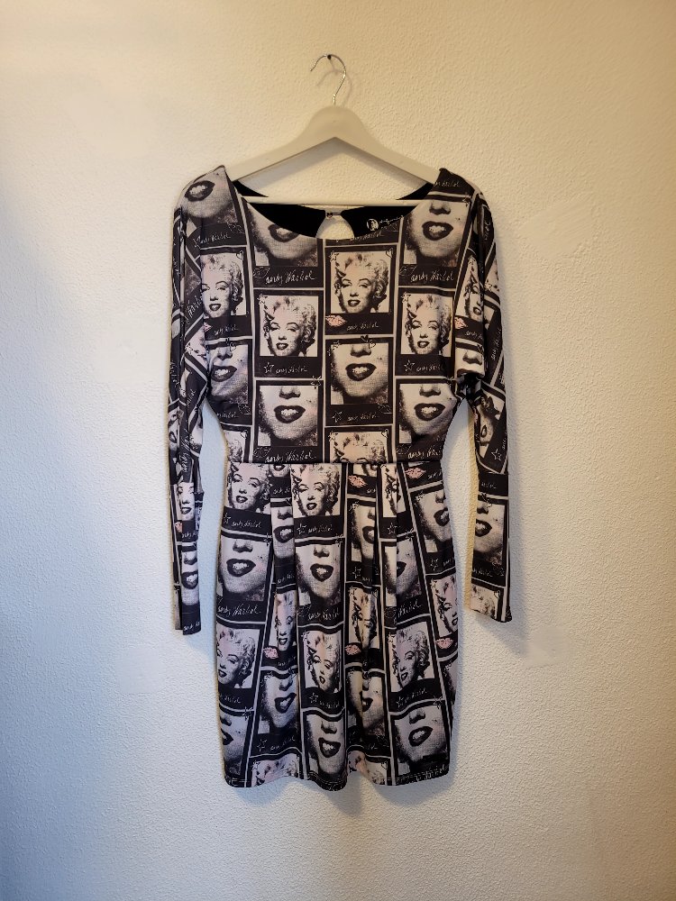 Marilyn Monroe Desenli Elbise