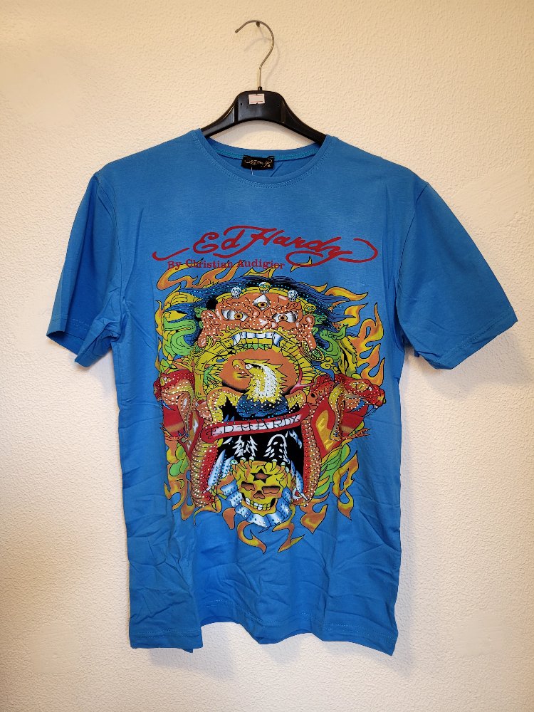 Blue Ed Hardy Tshirt
