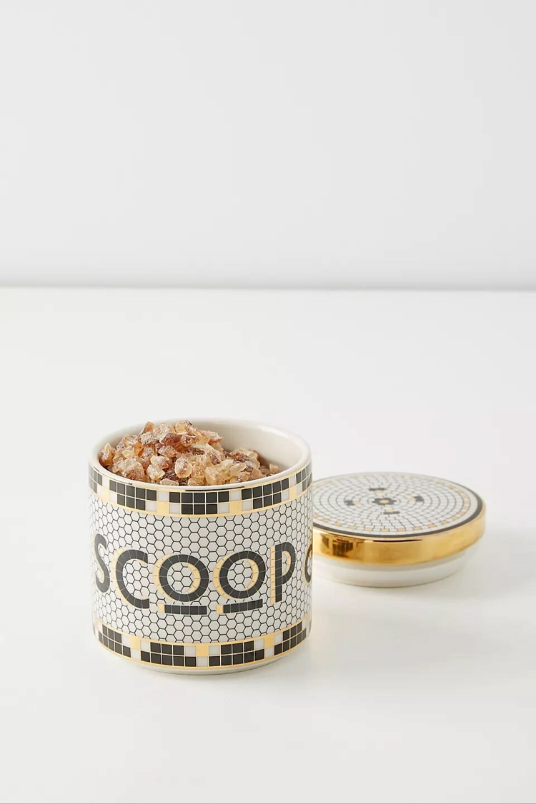 Anthropologie Bistro Tile Scoop Küçük Boy Kavanoz