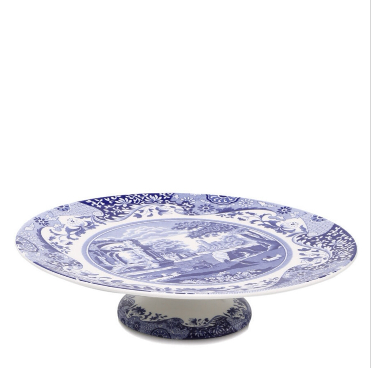 Spode Blue Italian Ayaklı Kek Standı