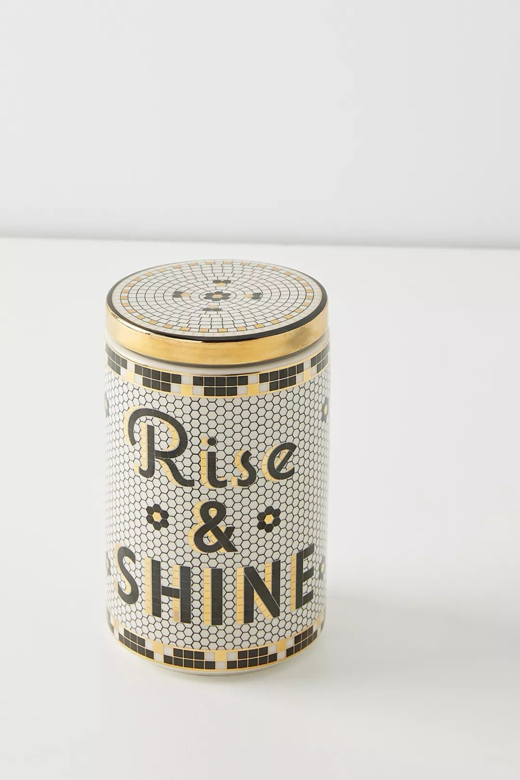 Anthropologie Rise&Shine Kavanoz