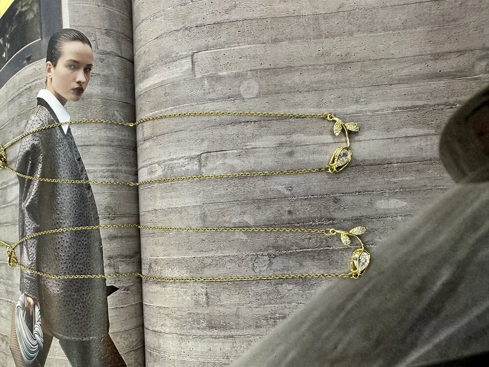 Gold Rose Kolye | Çelik