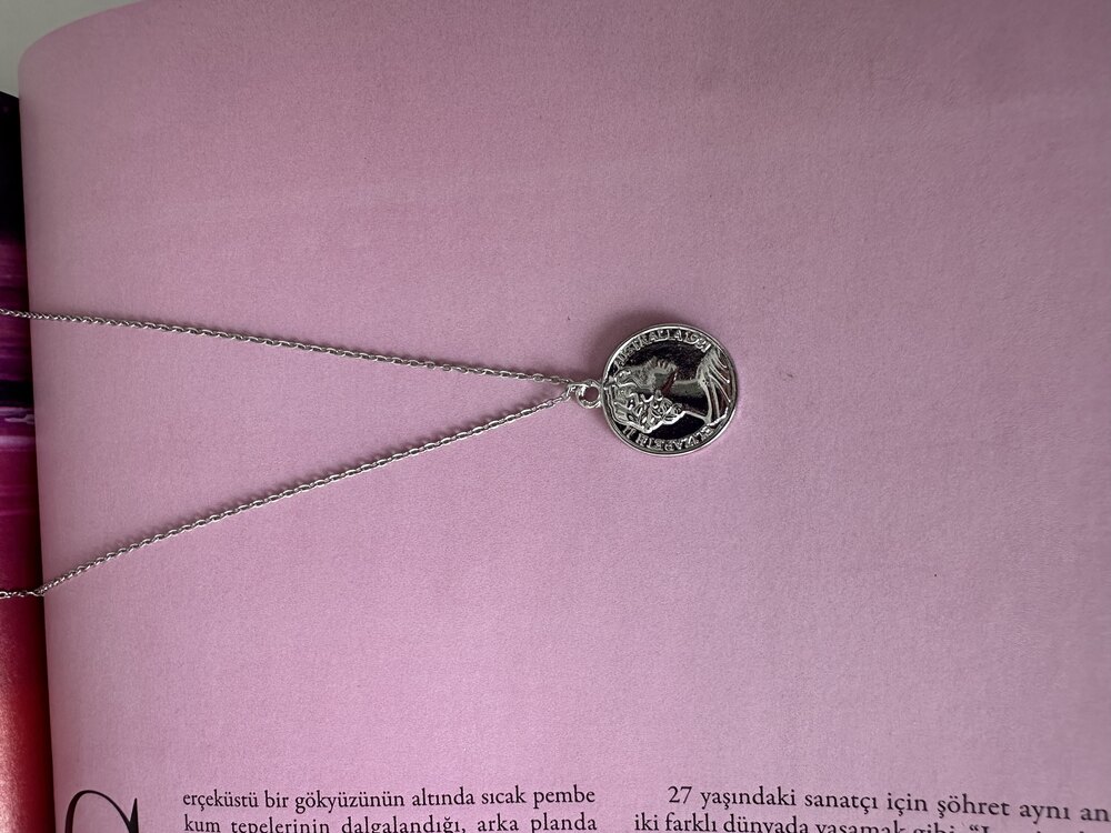 Silver Madalyon Kolye | Çelik