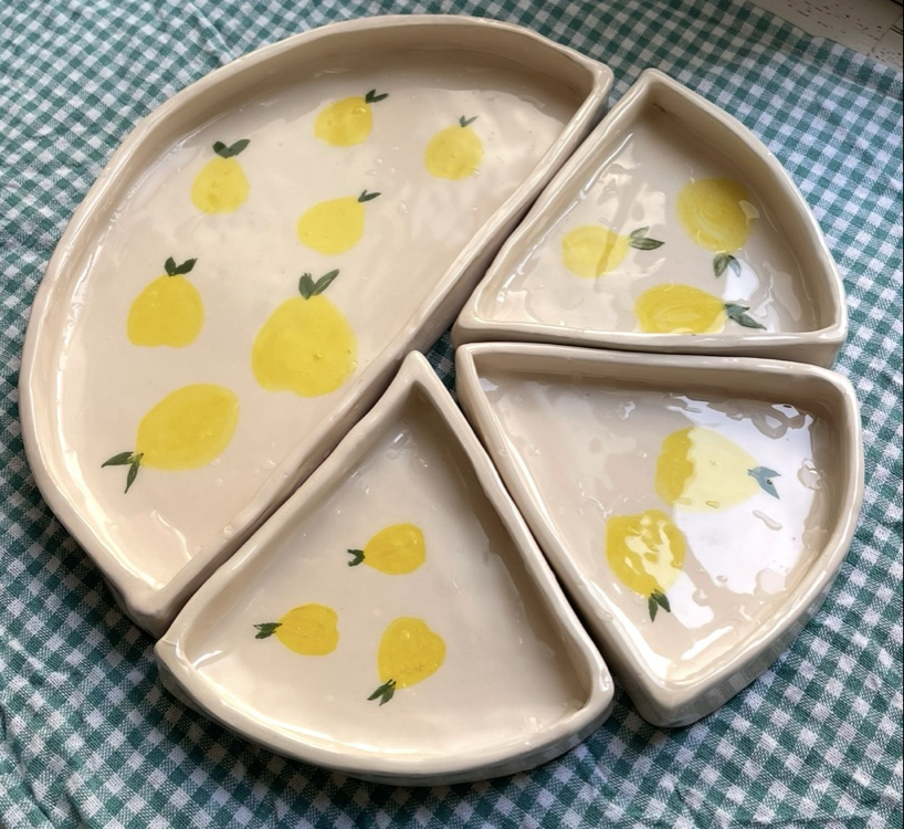pizza Plate Set – 4 Pieces
