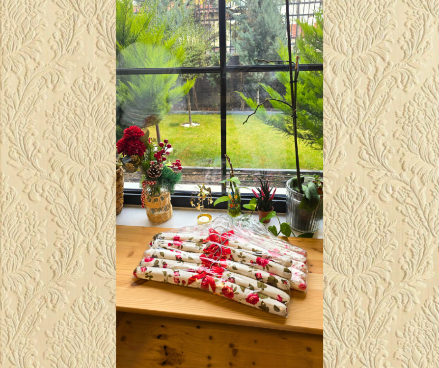 VİNTAGE 5 Lİ KUMAŞLI ASKI 