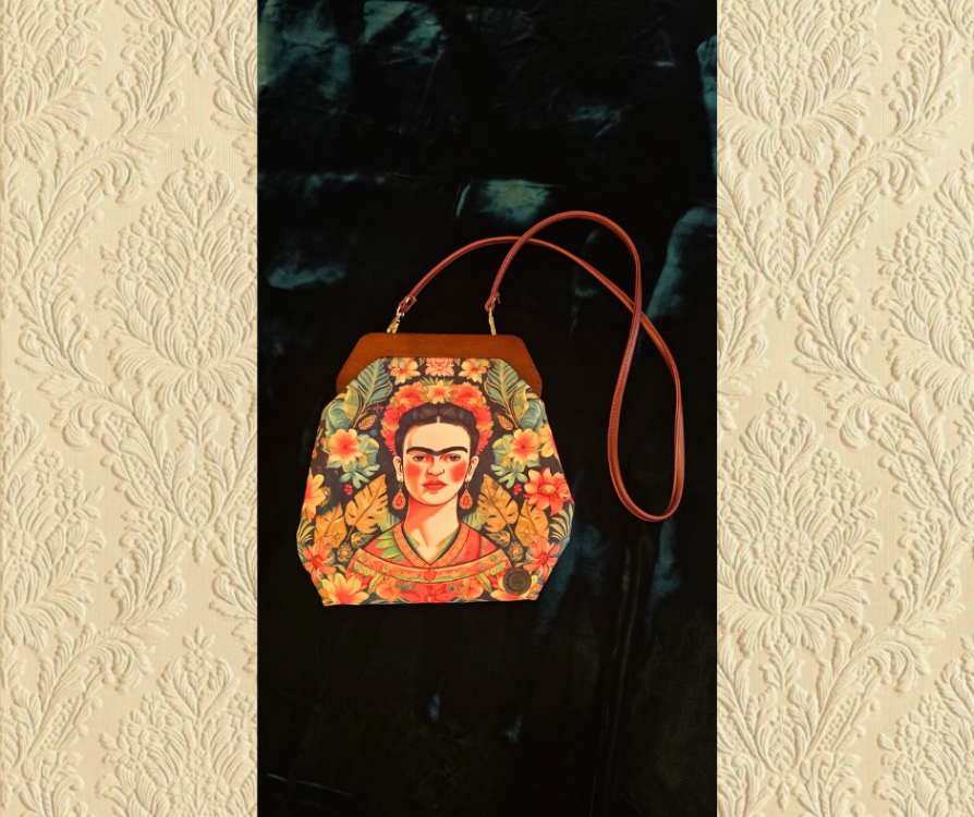 FRİDA KAHLO TASARIMLI SAVOR CLUTCH ÇANTA