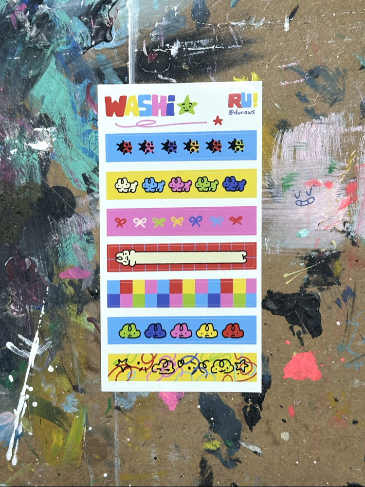 washi sticker sheet