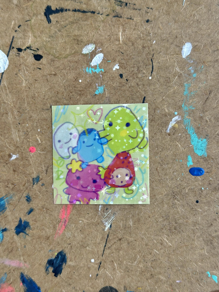 tamagotchi holografik sticker