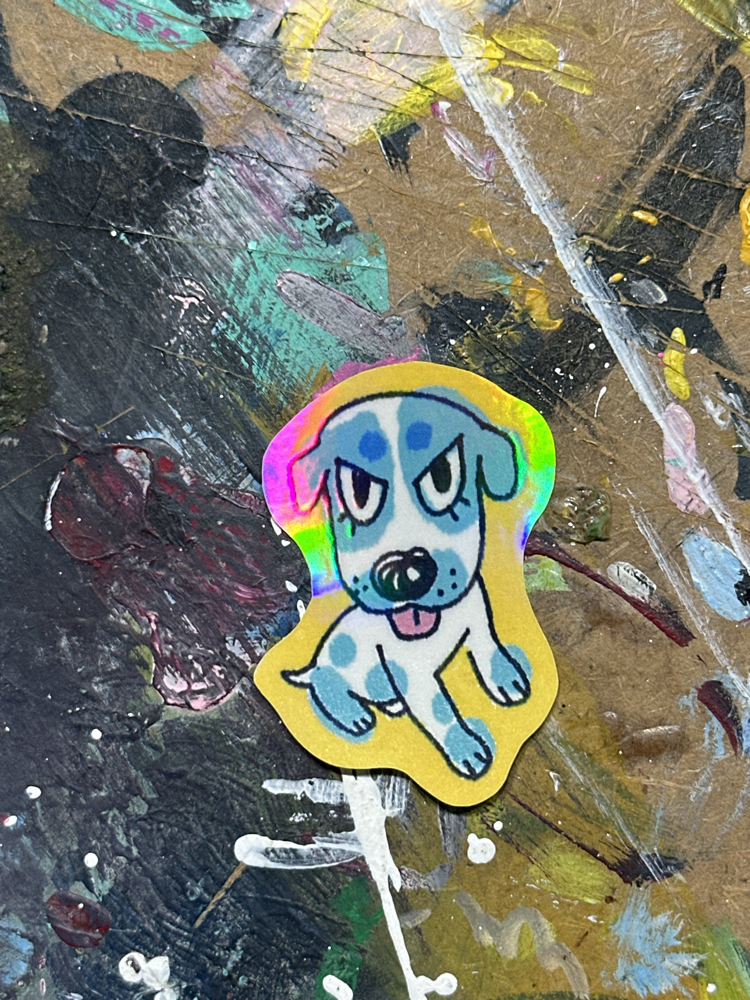 köpüş holografik sticker
