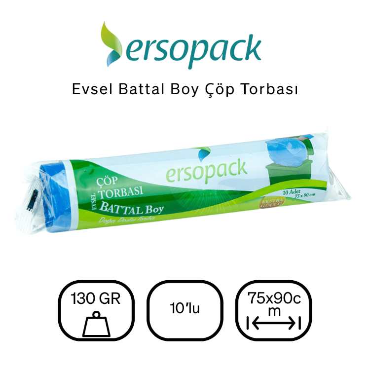     EVSEL ÇÖP POŞETİ 75*90 130GR BATTAL