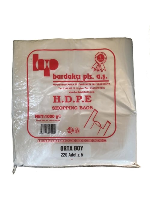 HIŞIR POŞET ŞEFFAF ORTA BOY