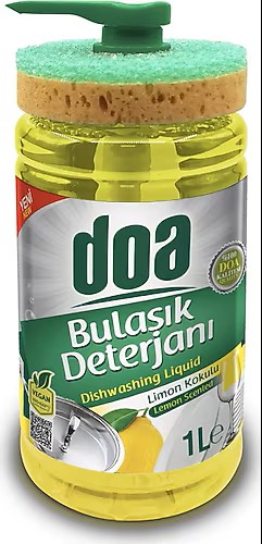 DOA SIVI BULAŞIK DETERJANI SÜNGERLİ 1L