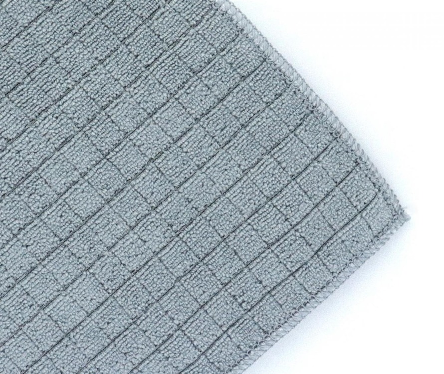 Silver home 40x40 Universal Kareli Temizlik Bezi (Mavi-gri)-Kartela