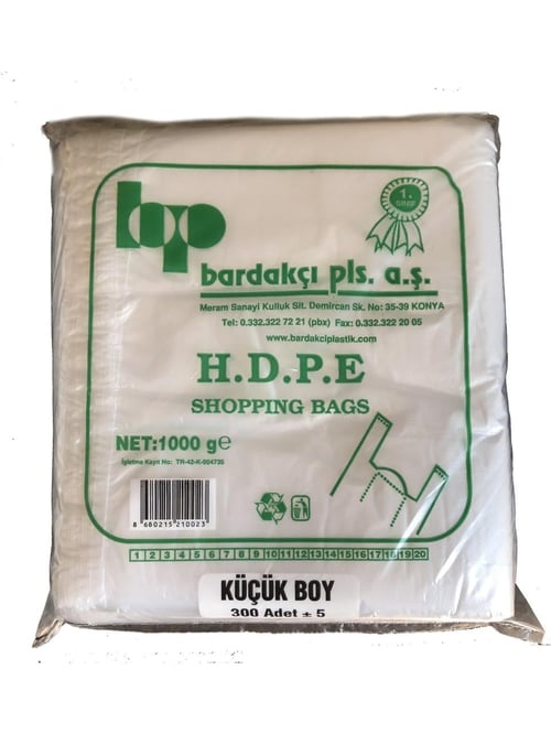 HIŞIR POŞET ŞEFFAF KÜÇÜK BOY