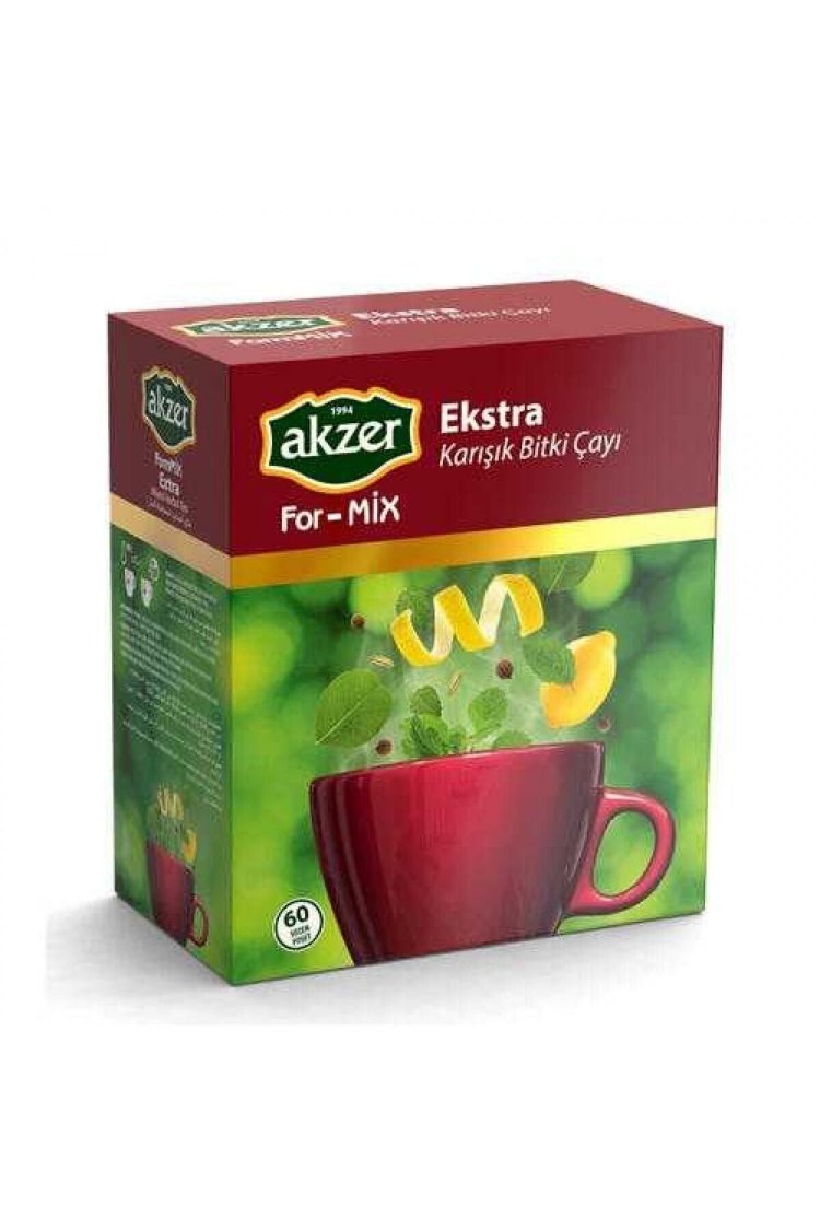 AKZER FOR-MİX EKSTRA SADE KARIŞIK BİTKİ 60 POŞET ÇAY
