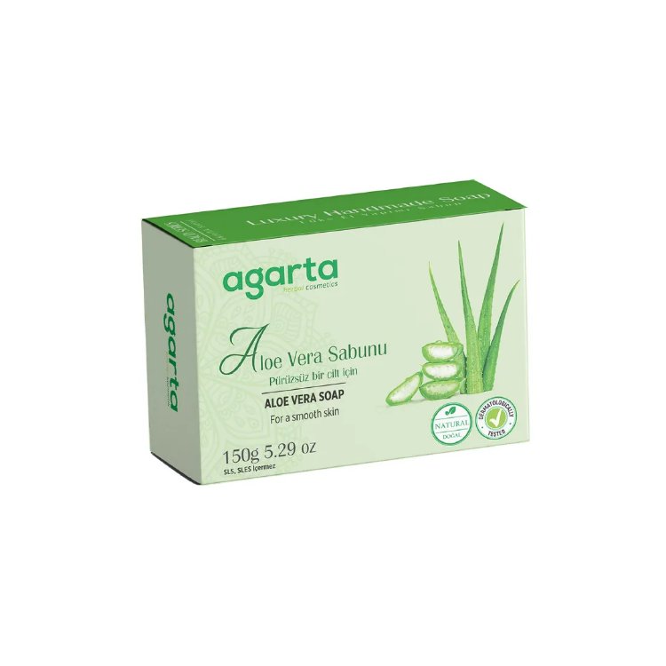 AGARTA DOĞAL EL YAPIMI ALOE VERA SABUNU 150 GR