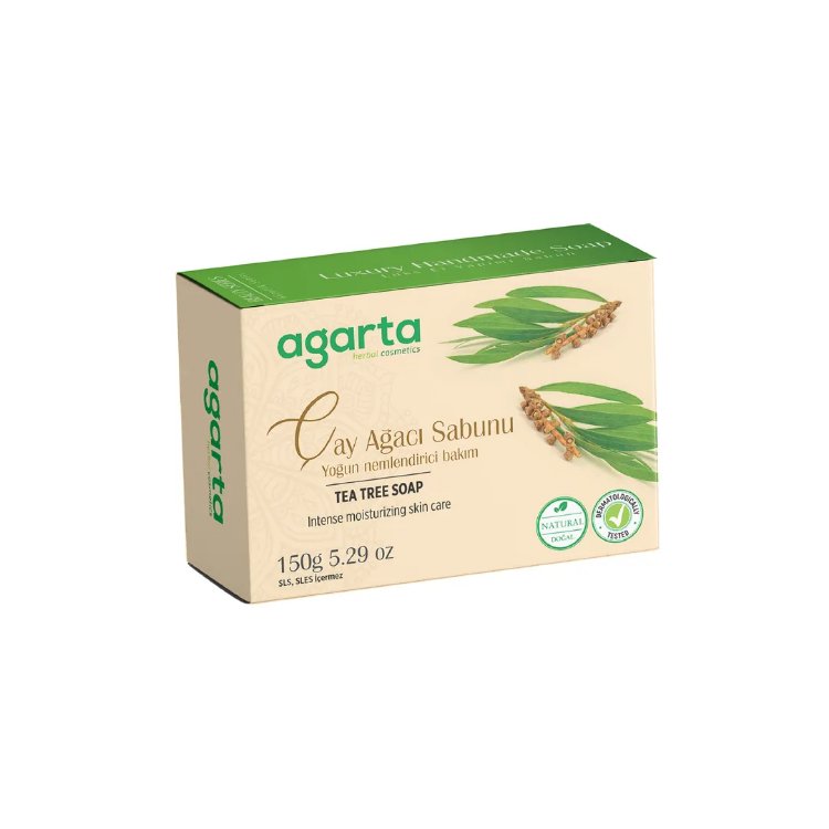 AGARTA DOĞAL EL YAPIMI ÇAY AĞACI SABUNU 150 GR