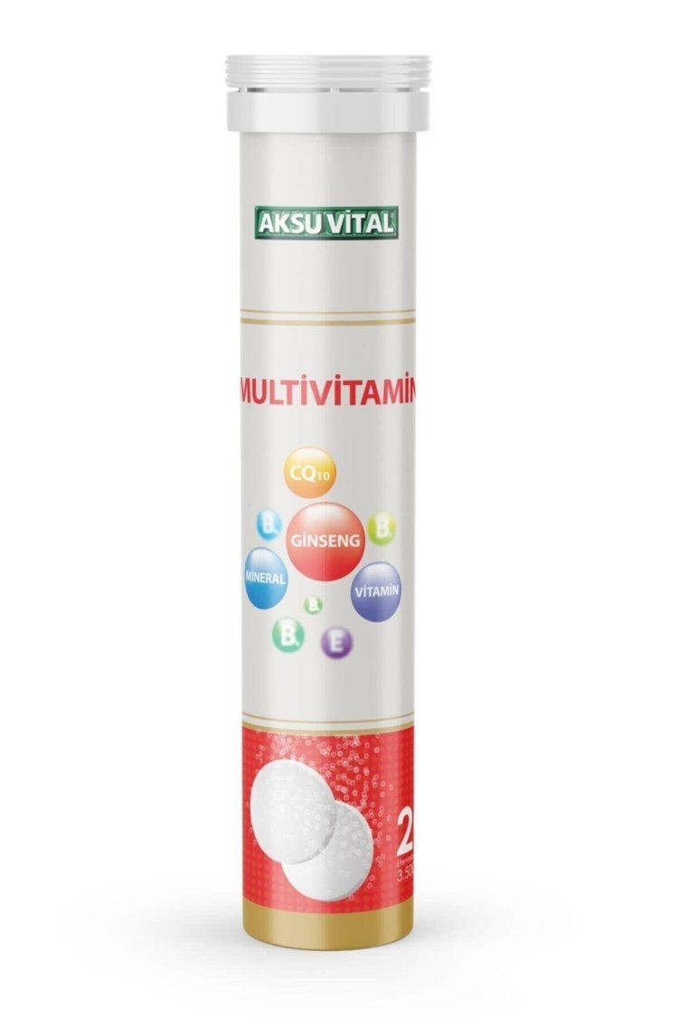 AKSU VİTAL MULTİVİTAMİN EFERVESAN 20 TABLET