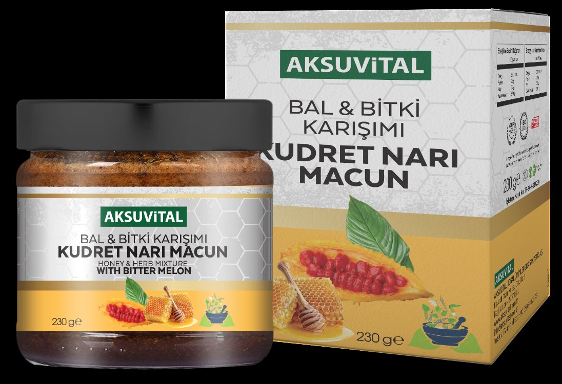 AKSU VİTAL BAL BİTKİ KARIŞIMI BALLI KUDRETNARI MACUNU 230 GR