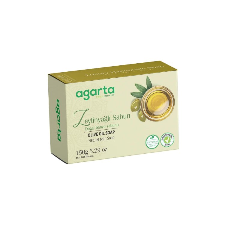AGARTA DOĞAL EL YAPIMI ZEYTİNYAĞLI SABUN 150 GR