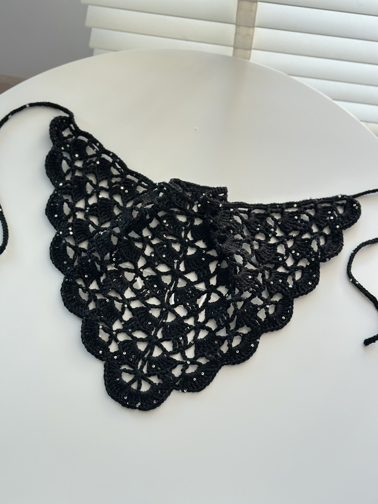 Pinterest bandana siyah pullu ( yetişkin)