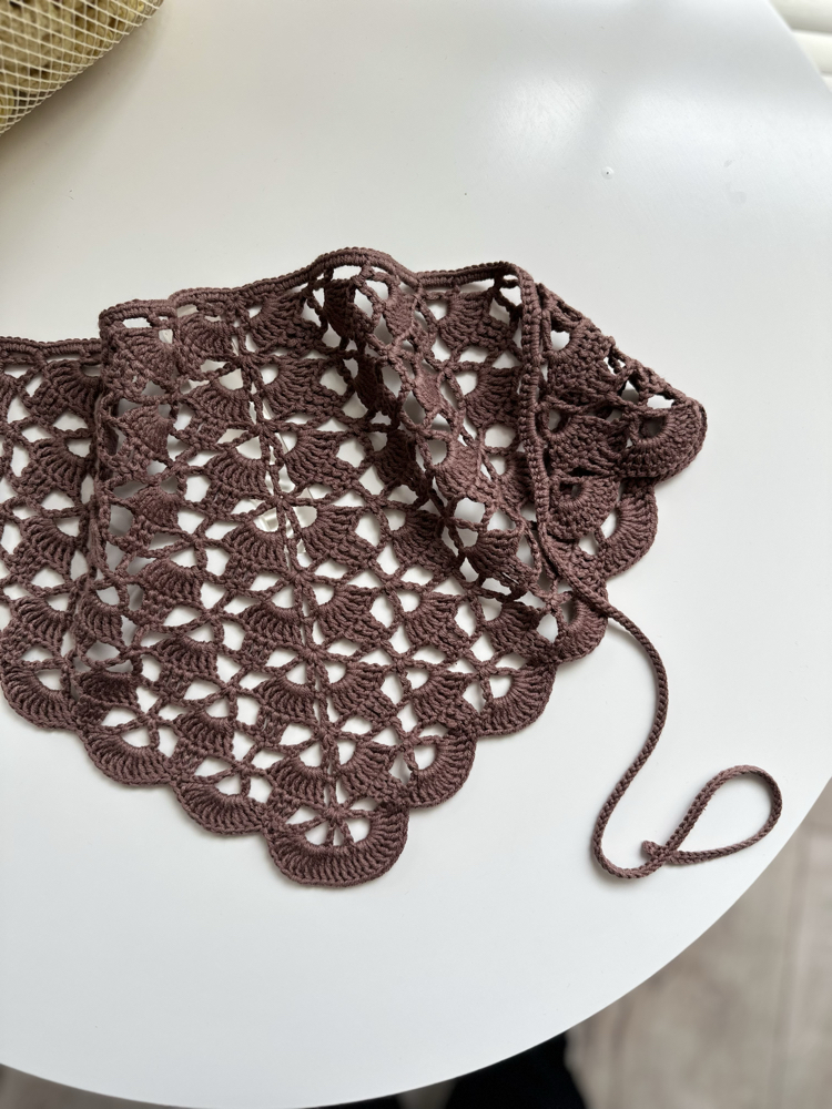 Pinterest bandana kahverengi (ön sipariş ) hazırlık süresi ( 1 hafta )