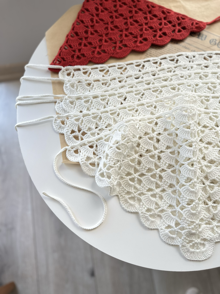 Pinterest bandana Beyaz (ön sipariş) hazırlık süresi (1 hafta )