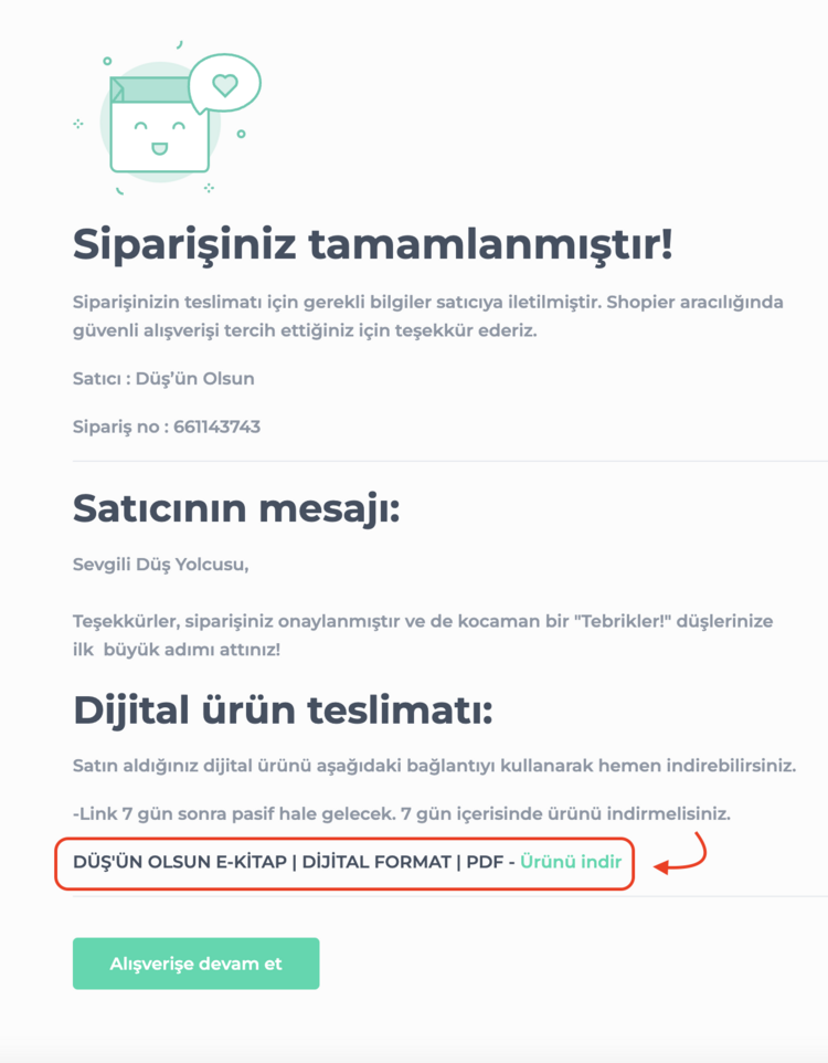 DÜŞ'ÜN OLSUN E-KİTAP | DİJİTAL FORMAT | PDF