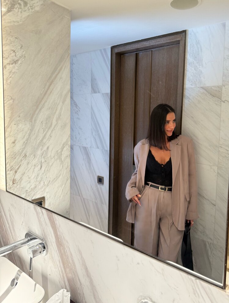 Açık Taupe Rengi Ceket Pantolon Takım