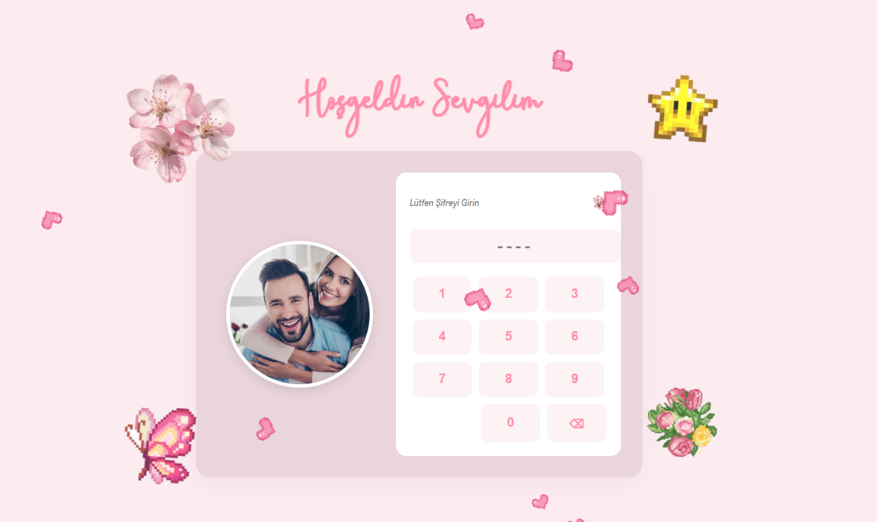 Sevgiliye hediye site (sadece kodlar) Açıklamayı okuyunuz!