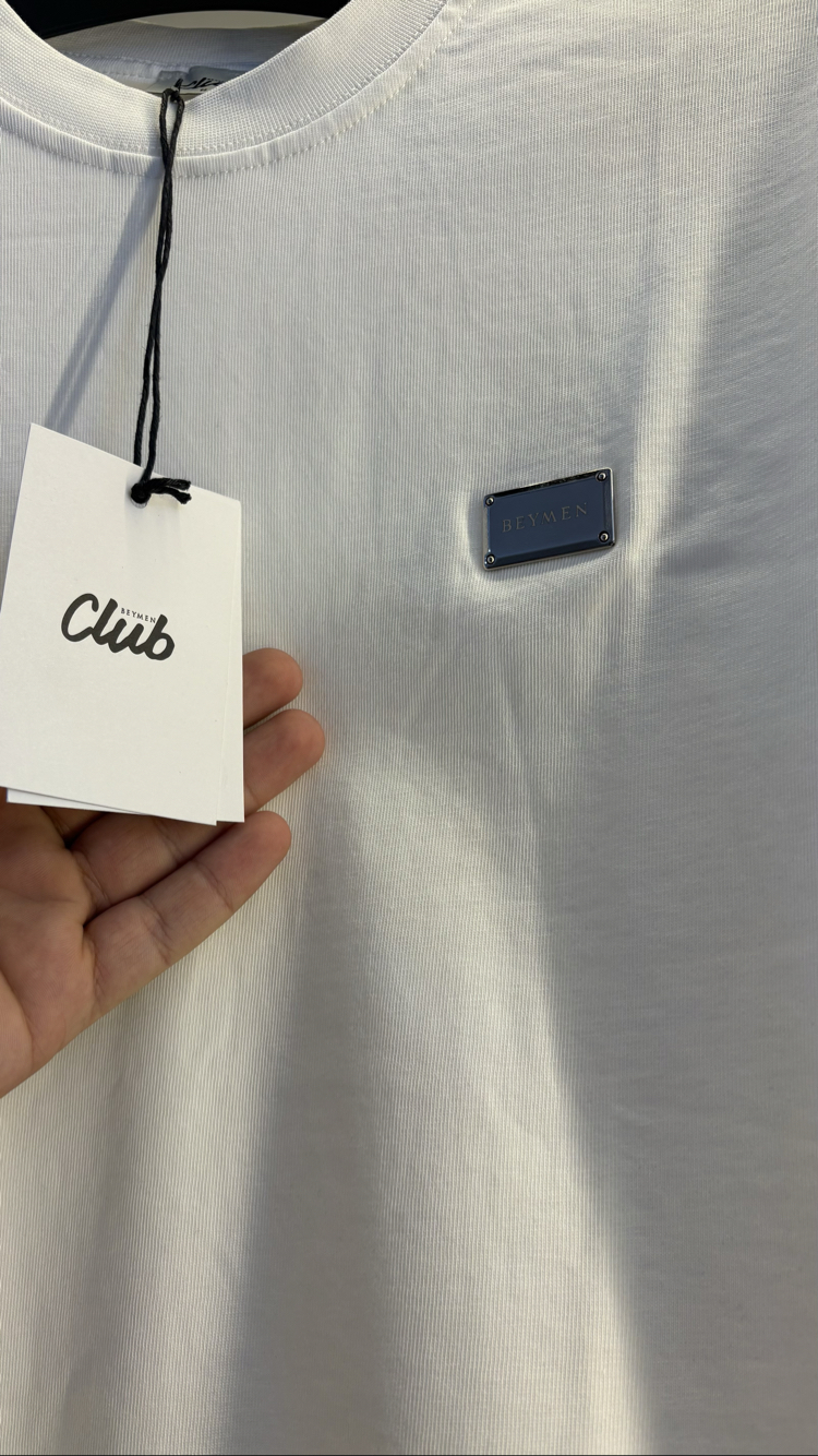 B.Clup Premium Beyaz Tişört