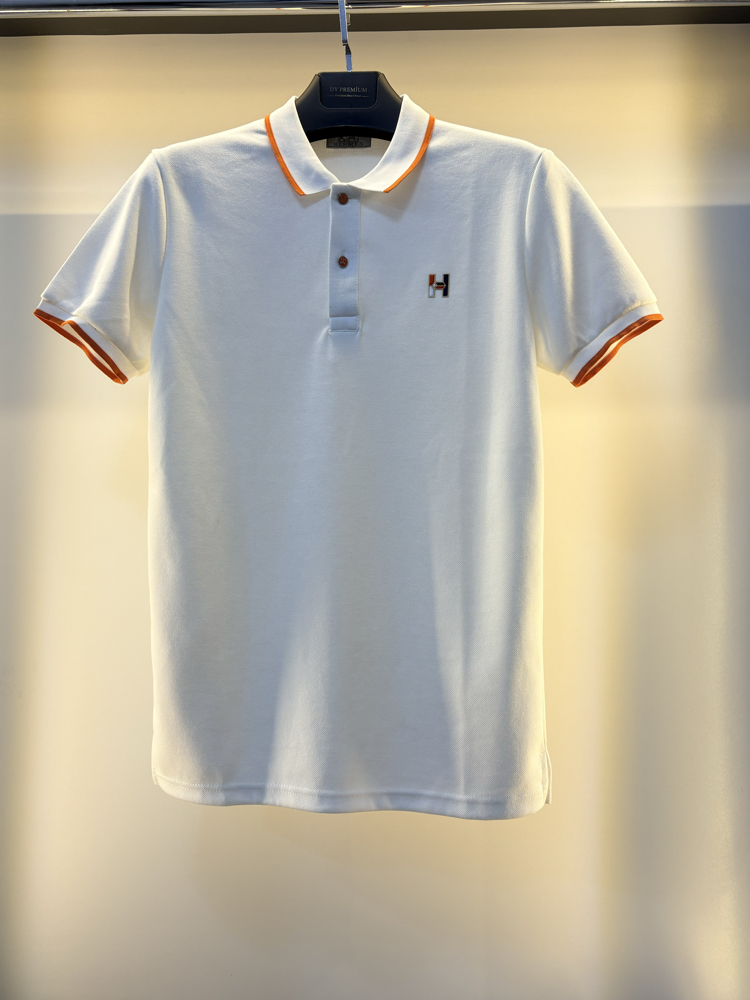 Hermes Premium Beyaz Polo Yaka 