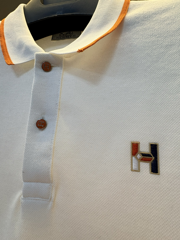 Hermes Premium Beyaz Polo Yaka 