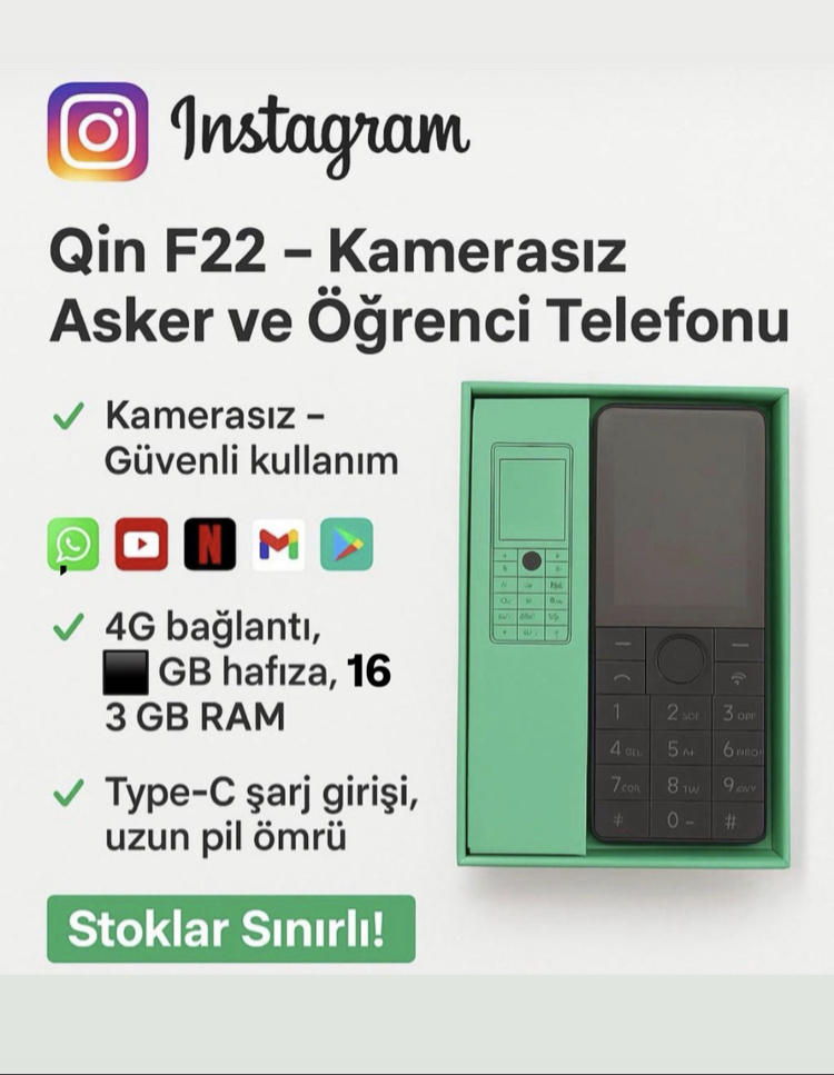 F22 android kamerasız asker telefonu