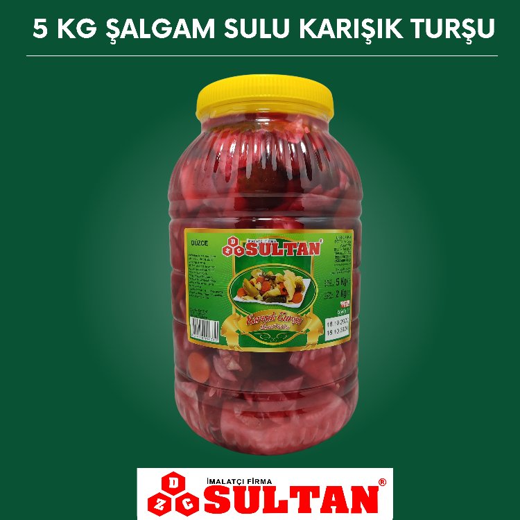 KARIŞIK TURŞU ŞALGAM SULU 5 KG (SÜZME NET 2 KG)
